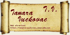 Tamara Vučkovac vizit kartica